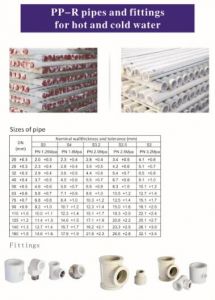 PVC PE PP-R Pipies and Fittings