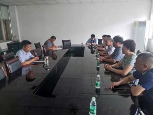 The standing Committee of district People's Congress visited the company to investigate foreign affairs